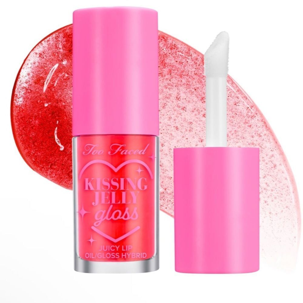 TOO FACED Kissing Jelly Non-Sticky Lip Oil Gloss Color: Sour Watermelon